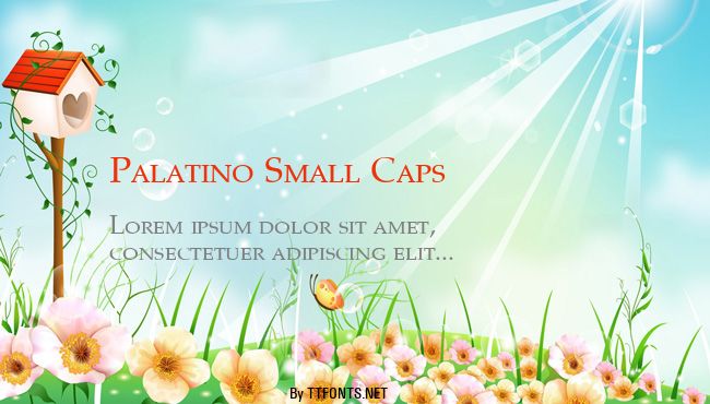 Palatino Small Caps example